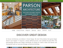 Tablet Screenshot of parsonarchitecture.com